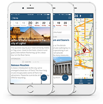 Daily itinerary Daily itinerary